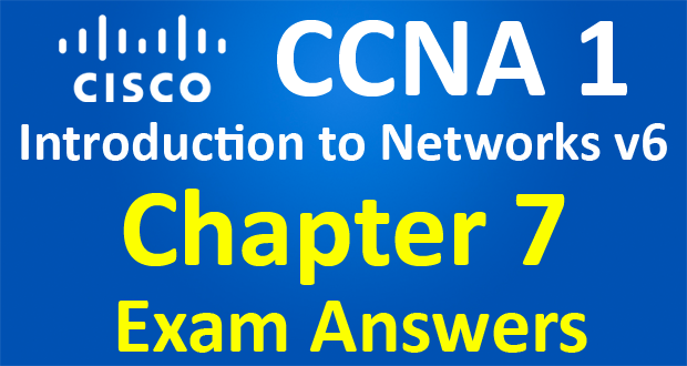 CCNA 1 Introduction to Networks Ver 6.0 – ITN Chapter 7 Exam Answers